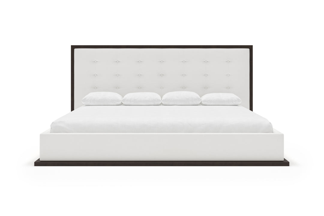 Marlow Bed Frame in Snow#color_snow-chestnut