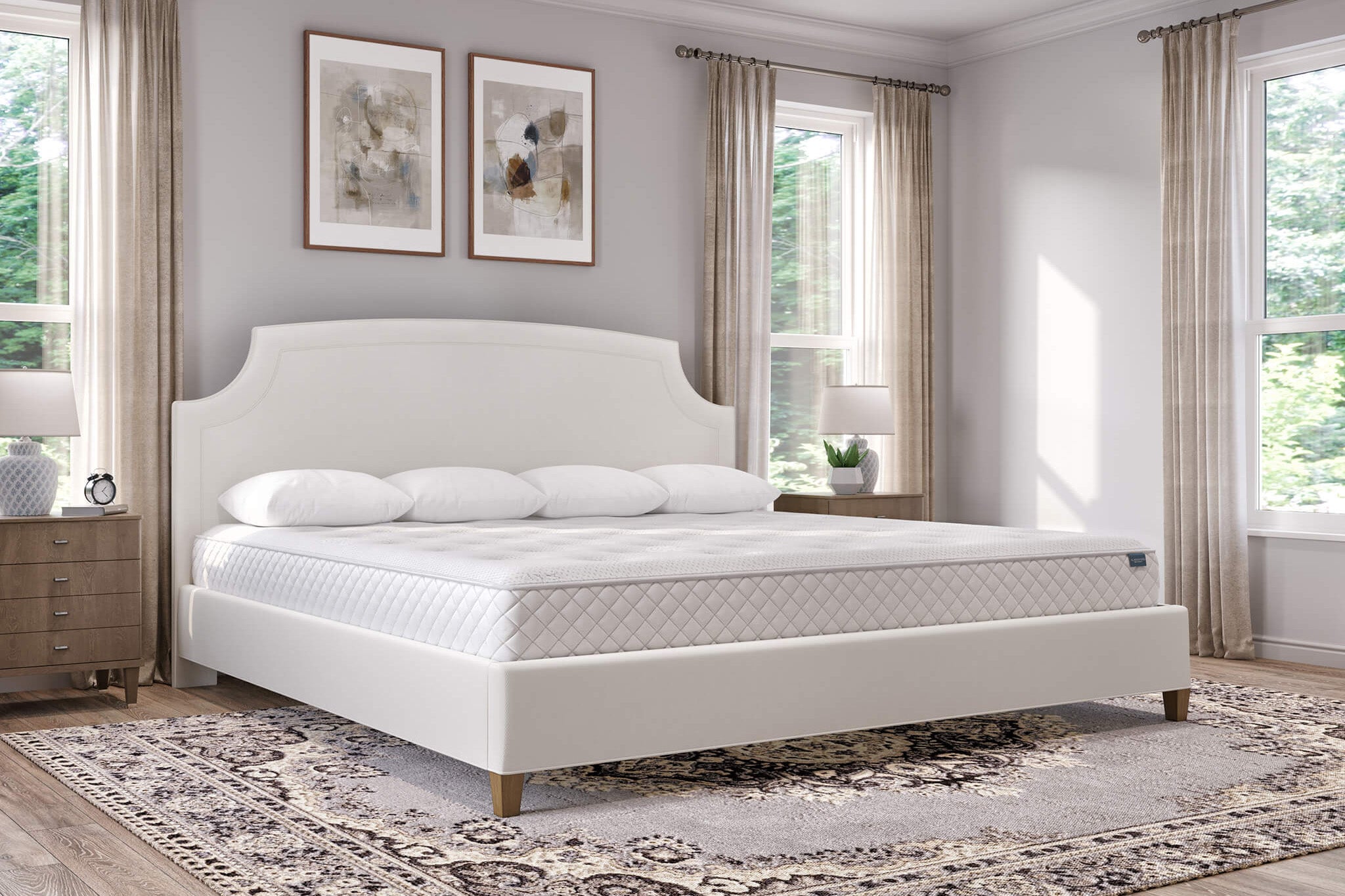 The Original Alaskan King Mattress Angled View