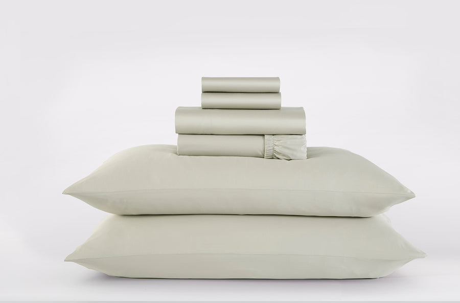 Pelican Alaskan King Bamboo Sheet Set#color_pelican