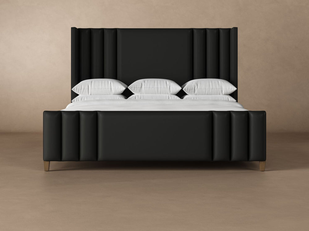 Adler Leather Bed in Jet#color_jet