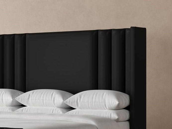 Adler Leather Bed in Jet#color_jet