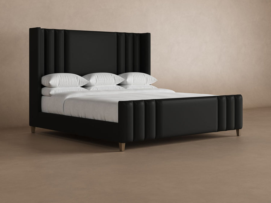 Adler Leather Bed in Jet#color_jet