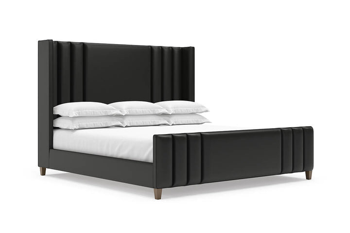 Adler Leather Bed in Jet#color_jet