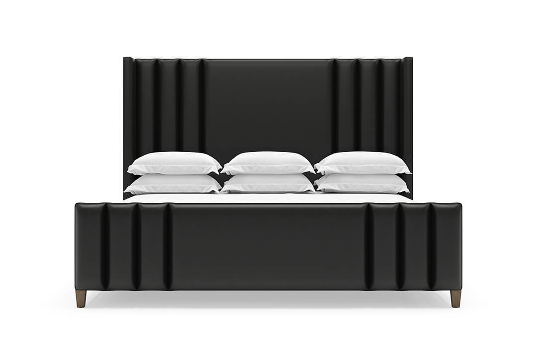 Adler Leather Bed in Jet#color_jet