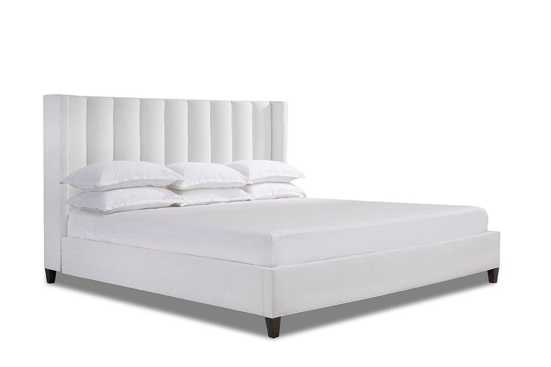 Angled Elias Bed Frame in Snow#color_snow