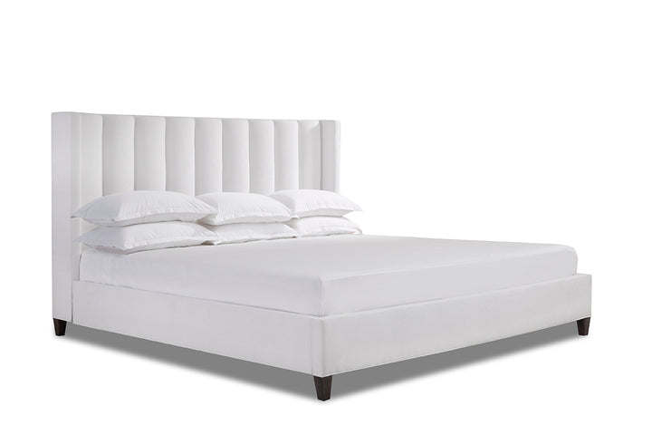 Angled Elias Bed Frame in Snow#color_snow