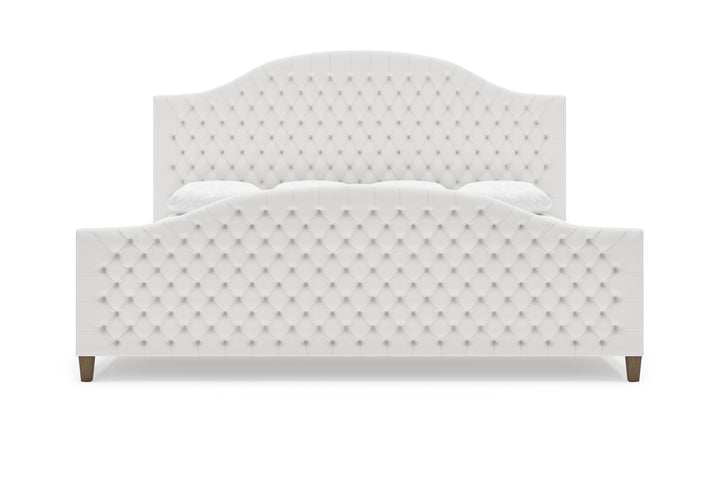 Archie Bed Frame with Footboard in Snow#color_snow