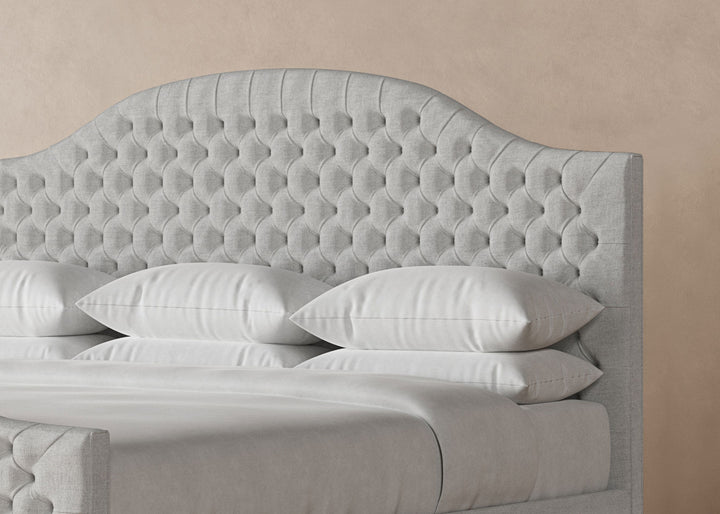 Archie Bed Frame with Footboard in Dove#color_dove