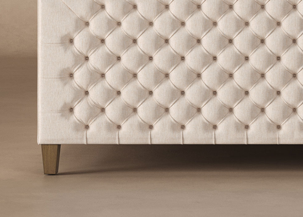 Archie Bed Frame with Footboard in Oatmeal#color_oatmeal