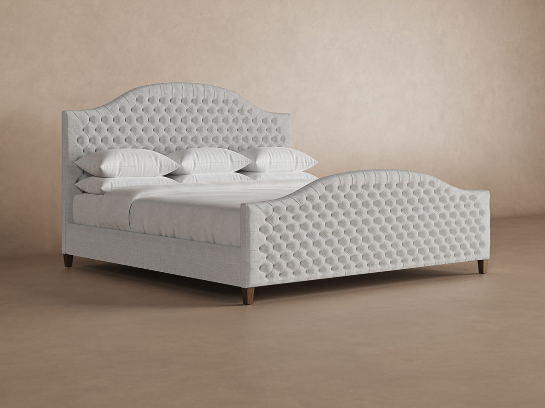 Archie Bed Frame with Footboard in Dove#color_dove