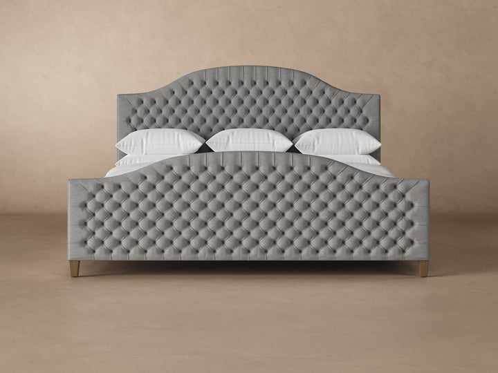 Archie Bed Frame with Footboard in Slate#color_slate