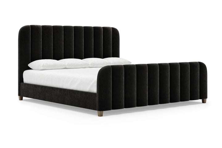 Angled Augustine Bed Frame in Ebony#color_ebony