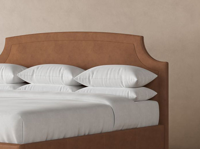 Cordova Leather Bed in Cognac #color_cognac