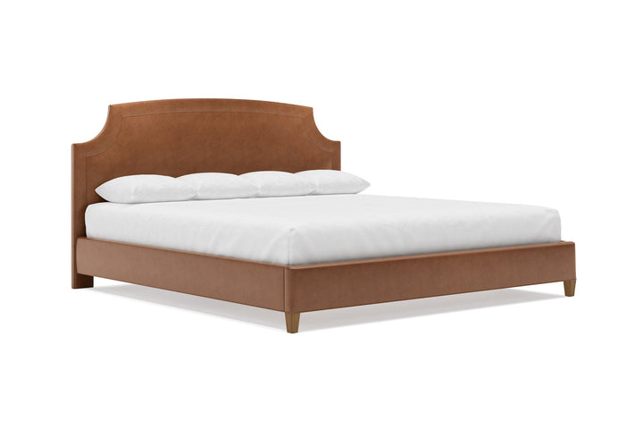 Cordova Leather Bed in Cognac #color_cognac