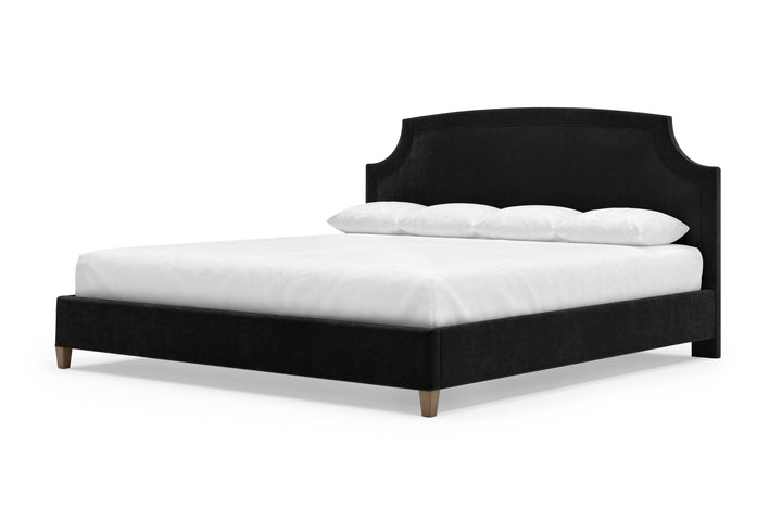 Angled Cordova Bed Frame in Ebony#color_ebony