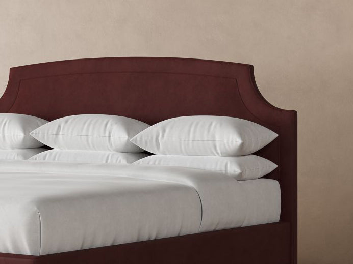 Cordova Leather Bed in Bordeaux#color_bordeaux