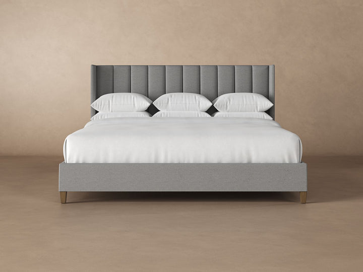 Angled Elias Bed Frame in Slate#color_slate