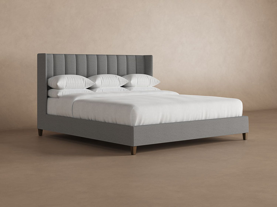 Angled Elias Bed Frame in Slate#color_slate