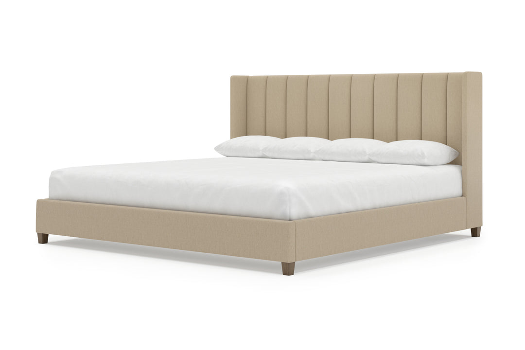 Angled Elias Bed Frame in Buff#color_buff