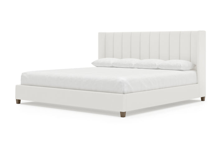 Angled Elias Bed Frame in Snow#color_snow