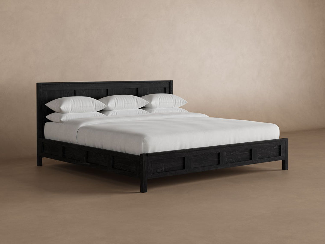 Emery Canopy Bed Frame in Charcoal#color_charcoal