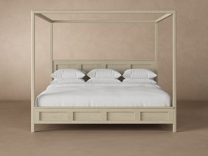 Emery Canopy Bed Frame in Whitewash#color_whitewash