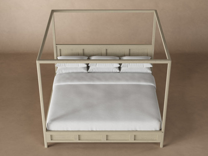 Emery Canopy Bed Frame in Whitewash#color_whitewash
