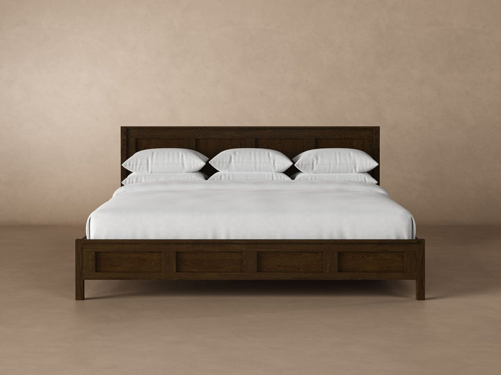 Emery Canopy Bed Frame in Coffee#color_coffee