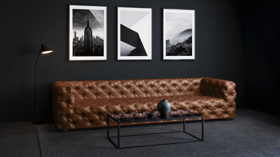 The Grand Chesterfield Sofa in Cognac #color_cognac