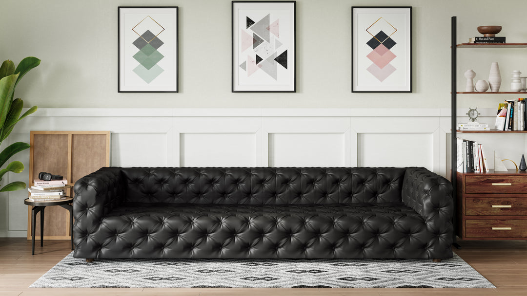 The Grand Chesterfield Sofa in Jet #color_jet