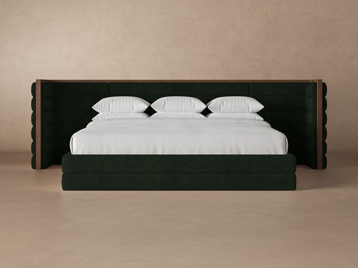 Emerald colored Harrison bedframe #color_emerald