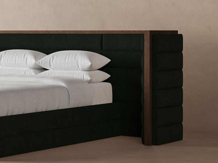 Emerald colored Harrison bedframe #color_emerald