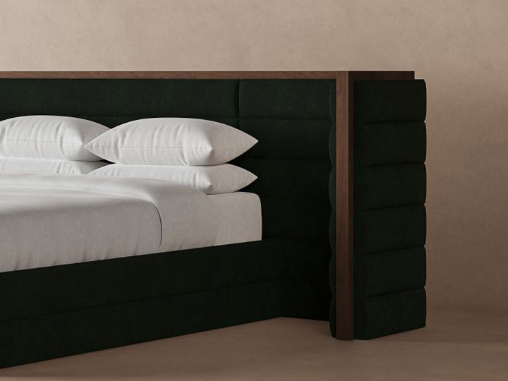 Emerald colored Harrison bedframe #color_emerald