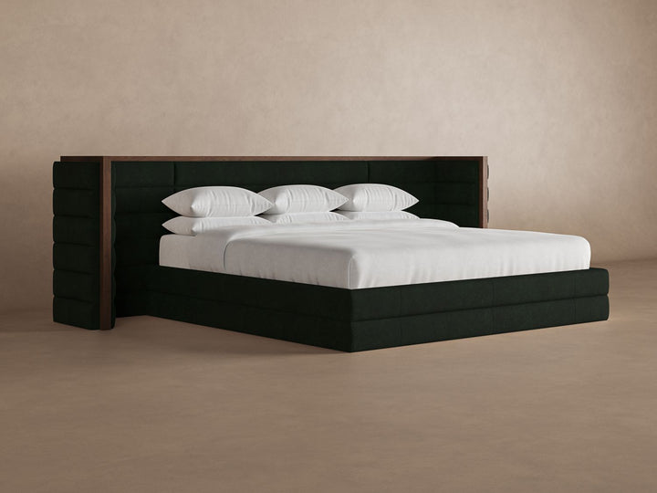 Emerald colored Harrison bedframe #color_emerald