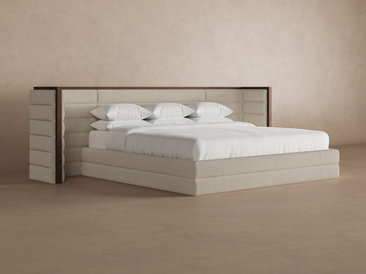 Flax colored Harrison bedframe #color_flax