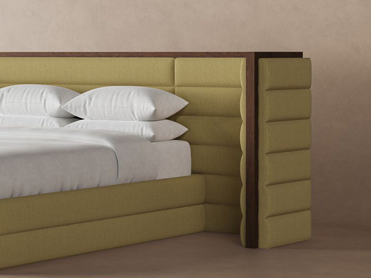 Iceland moss colored Harrison bedframe #color_iceland-moss