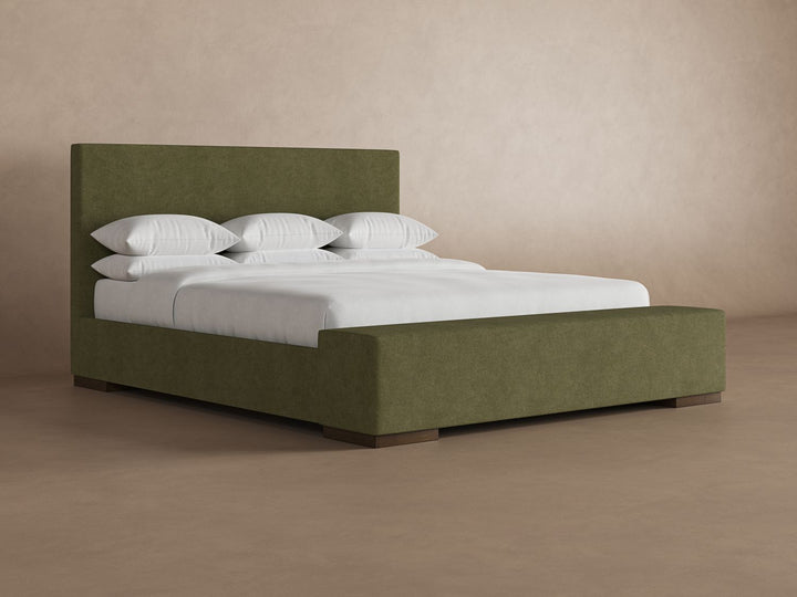 Haven Bed Frame in Moss#color_moss
