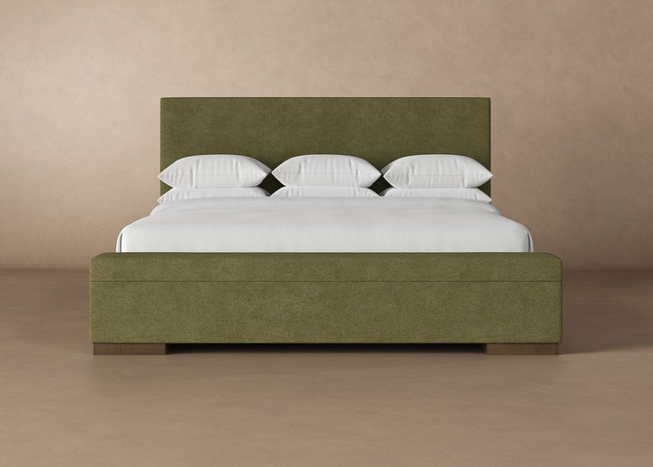 Haven Storage Bed in Moss#color_moss