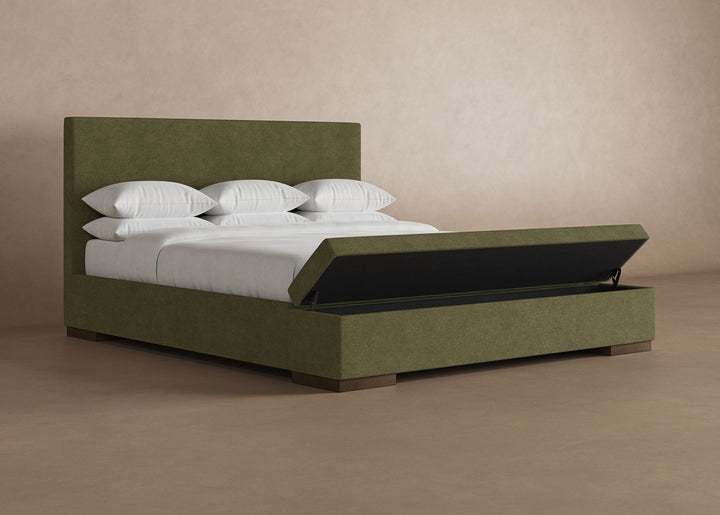Haven Storage Bed in Moss#color_moss