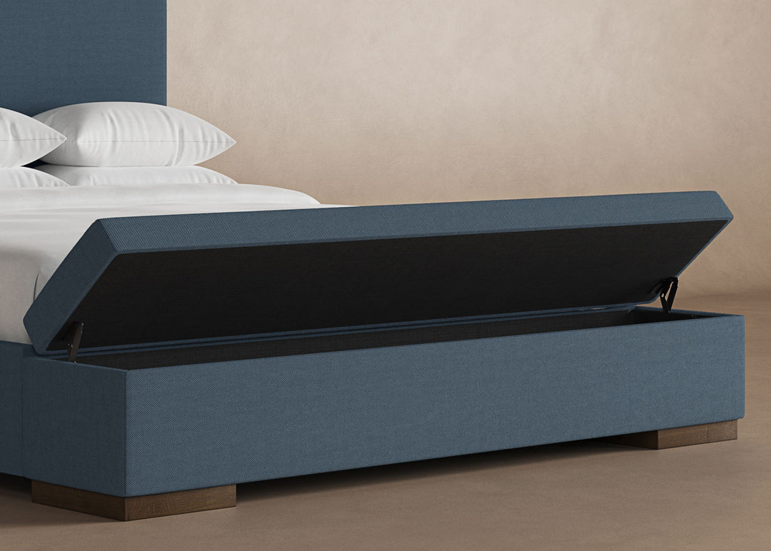 Haven Storage Bench in Steel#color_steel