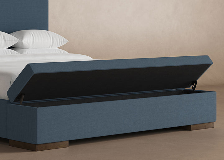 Haven Storage Bench in Steel#color_steel