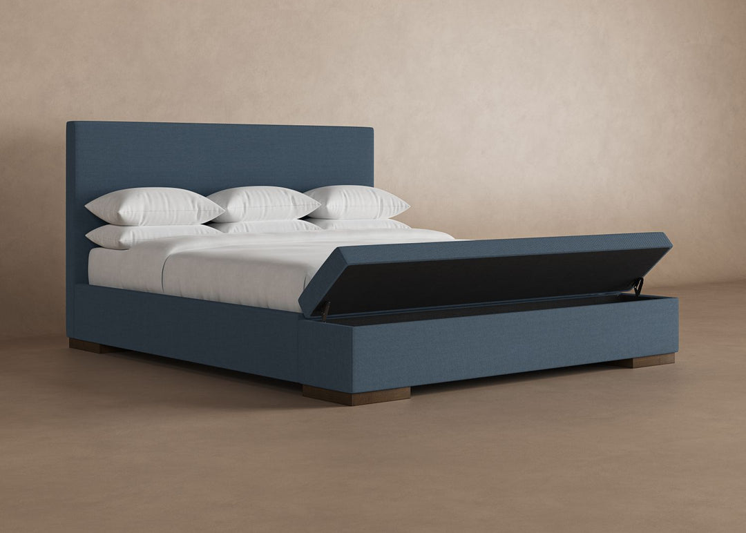 Haven Storage Bed in Steel#color_steel