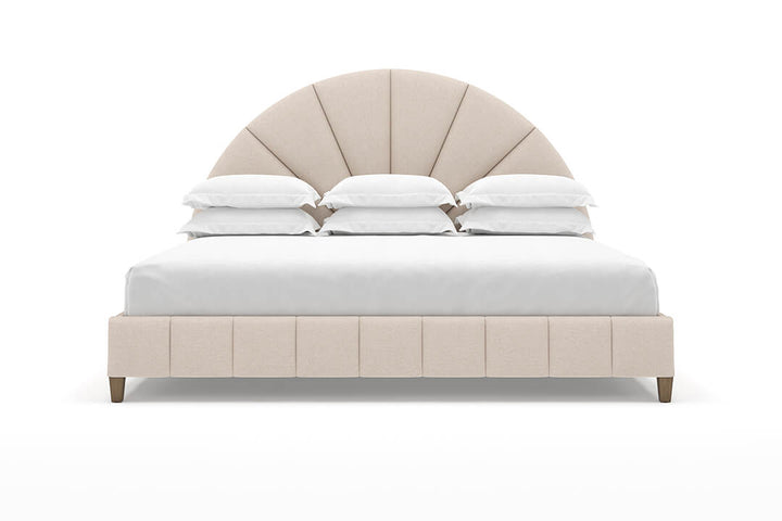 Angled Huxley Bed Frame in Oatmeal#color_oatmeal