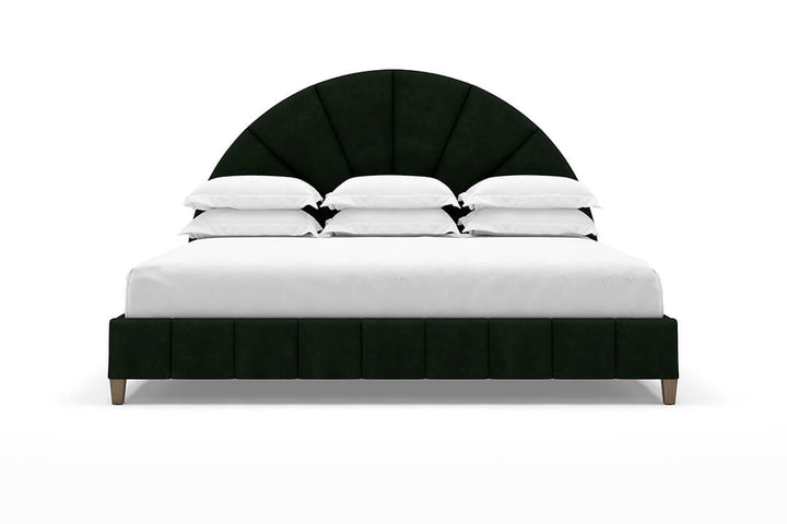 Angled Huxley Bed Frame in Emerald#color_emerald