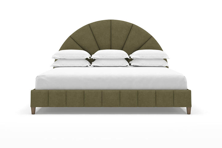Angled Huxley Bed Frame in Moss#color_moss