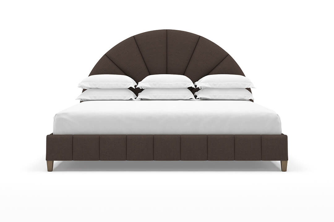 Angled Huxley Bed Frame in Bark#color_bark