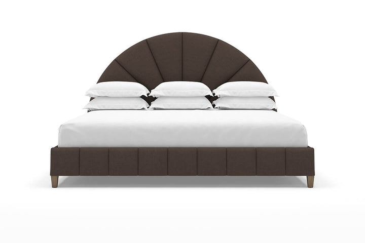 Angled Huxley Bed Frame in Bark#color_bark