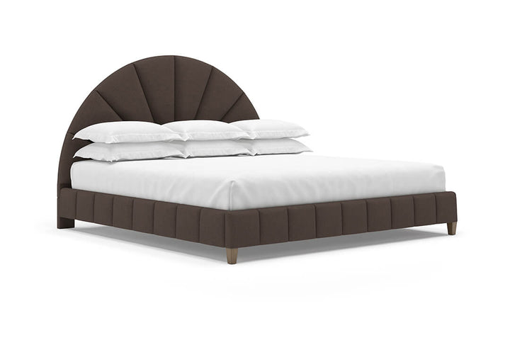 Angled Huxley Bed Frame in Bark#color_bark
