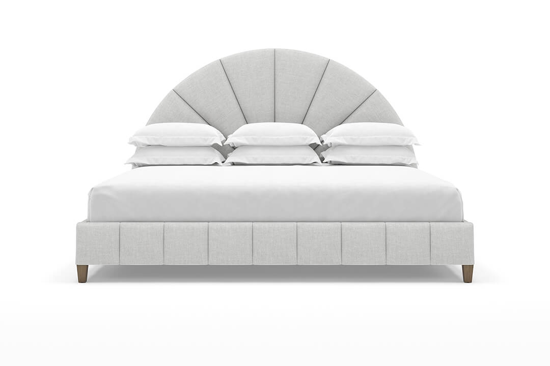Angled Huxley Bed Frame in Dove#color_dove
