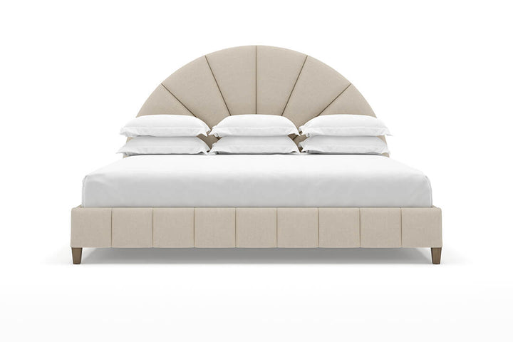 Angled Huxley Bed Frame in Flax#color_flax